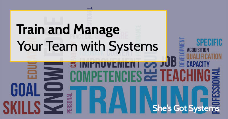 Train and Manage Your Team with Systems