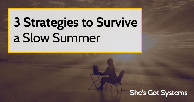 3 Strategies to Survive a Slow Summer
