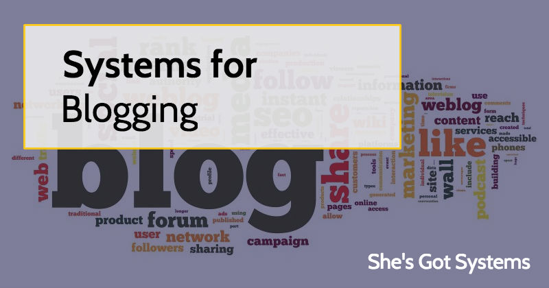 Systems for Blogging