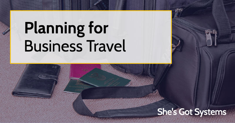Planning for Business Travel