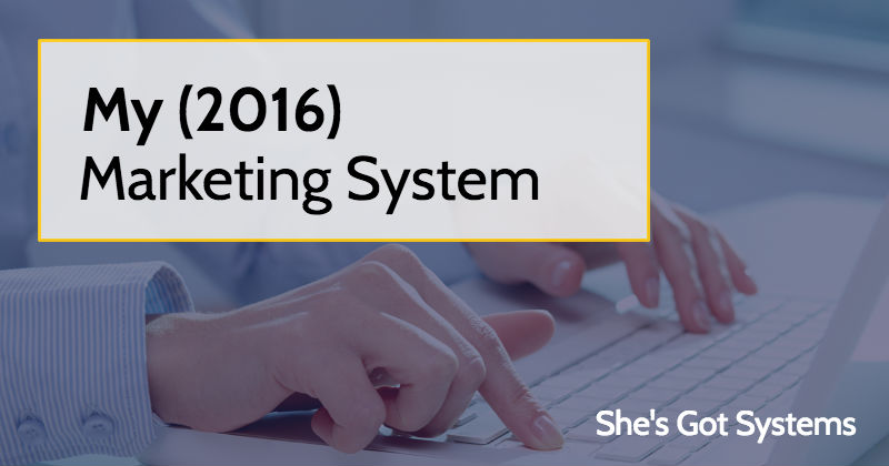 My (2016) Marketing System
