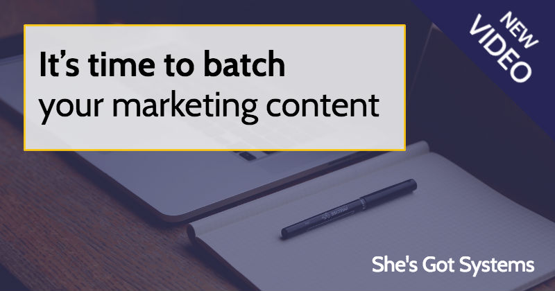 It’s time to batch your marketing content