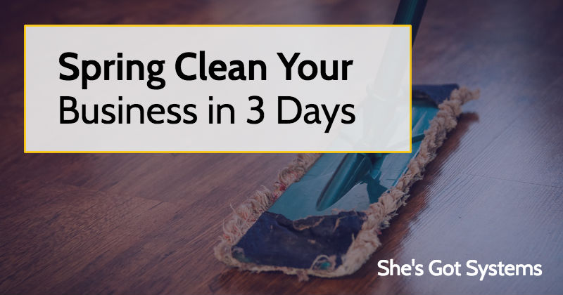 Spring Clean Your Business in 3 Days