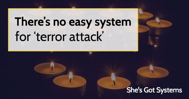 There’s no easy system for ‘terror attack’