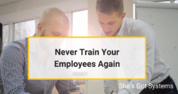 stop training employees